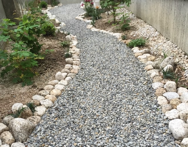 植栽地の縁止め